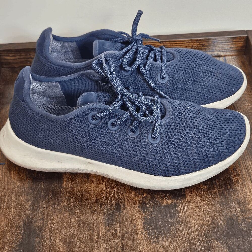 Allbirds Tree Runners Lace Up Running Sneaker Shoes Womens Blue Size 11